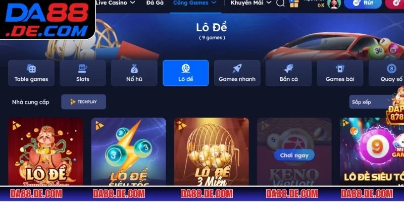 Xổ Số DA88 có đa dạng các hình thức quay thưởng